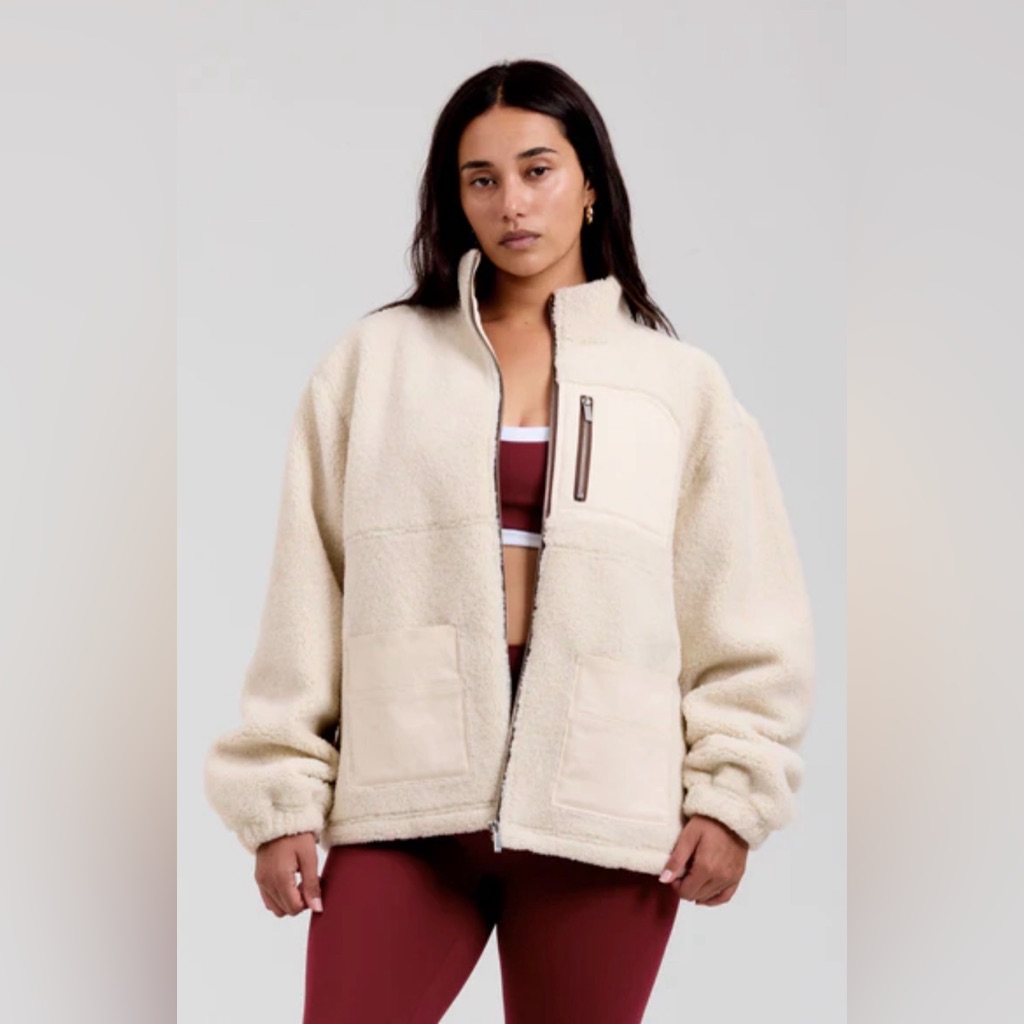Women's Cozy Cream Teddy Jacket